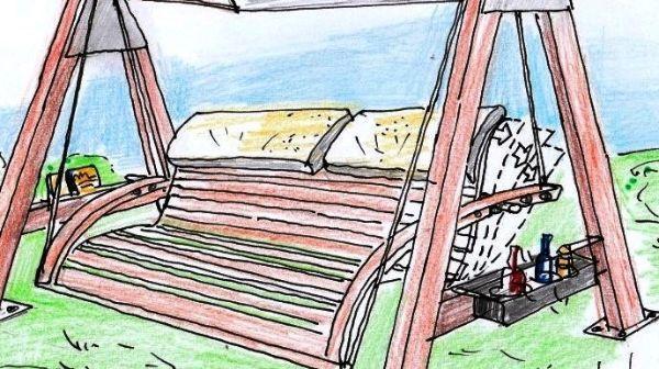 Dondolo con diverse posizioni e accessori